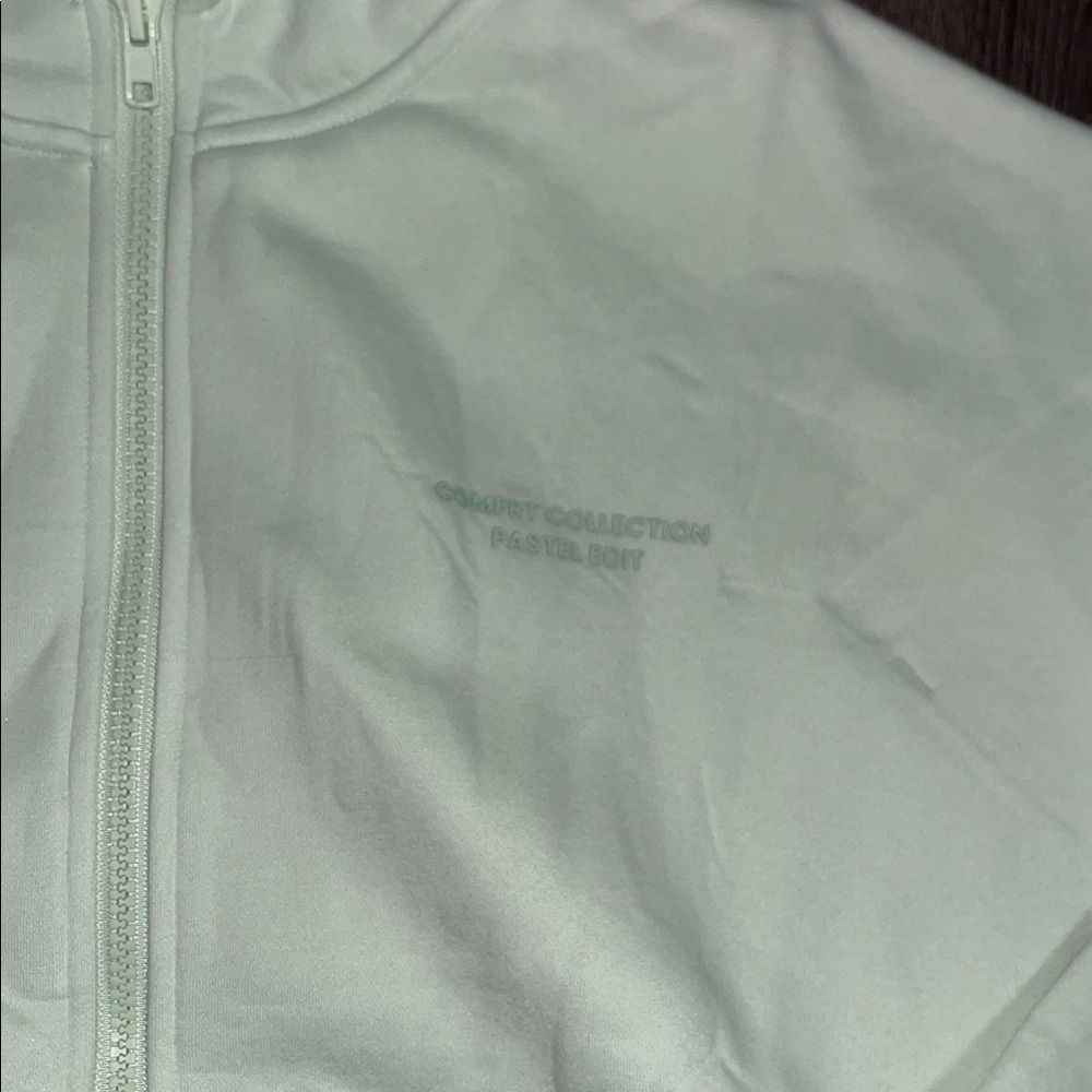 Comfrt Pastel Zip Hoodie in Mint Size Small - Picture 5 of 7